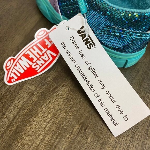 Vans Asher V Mermaid Latigo Blossom Bay Slip On Sneaker Size 4.5 - Picture 8 of 8